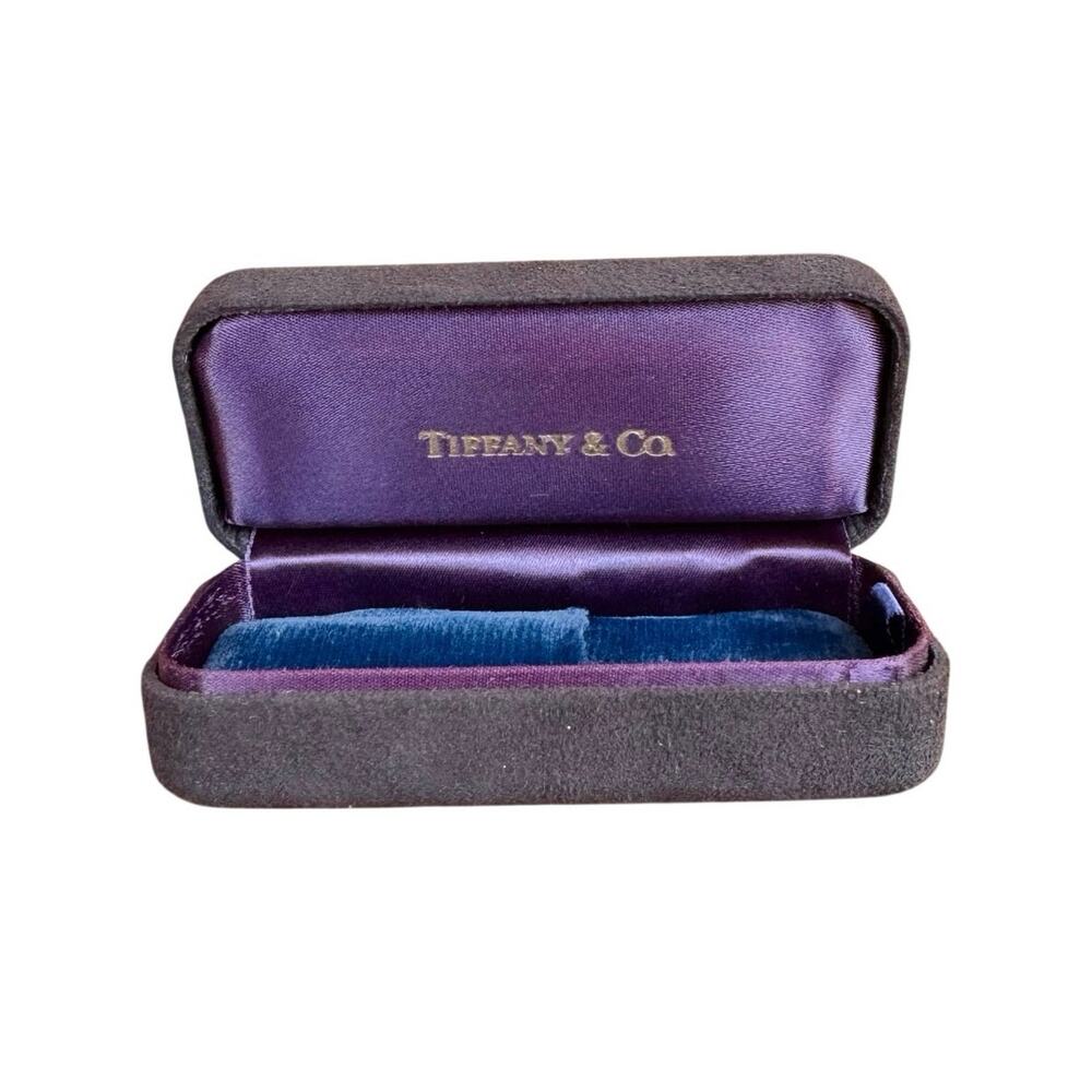 Vintage Tiffany & Co. jewelry display box Velvet/ Suede, Purple/Blue/Black
